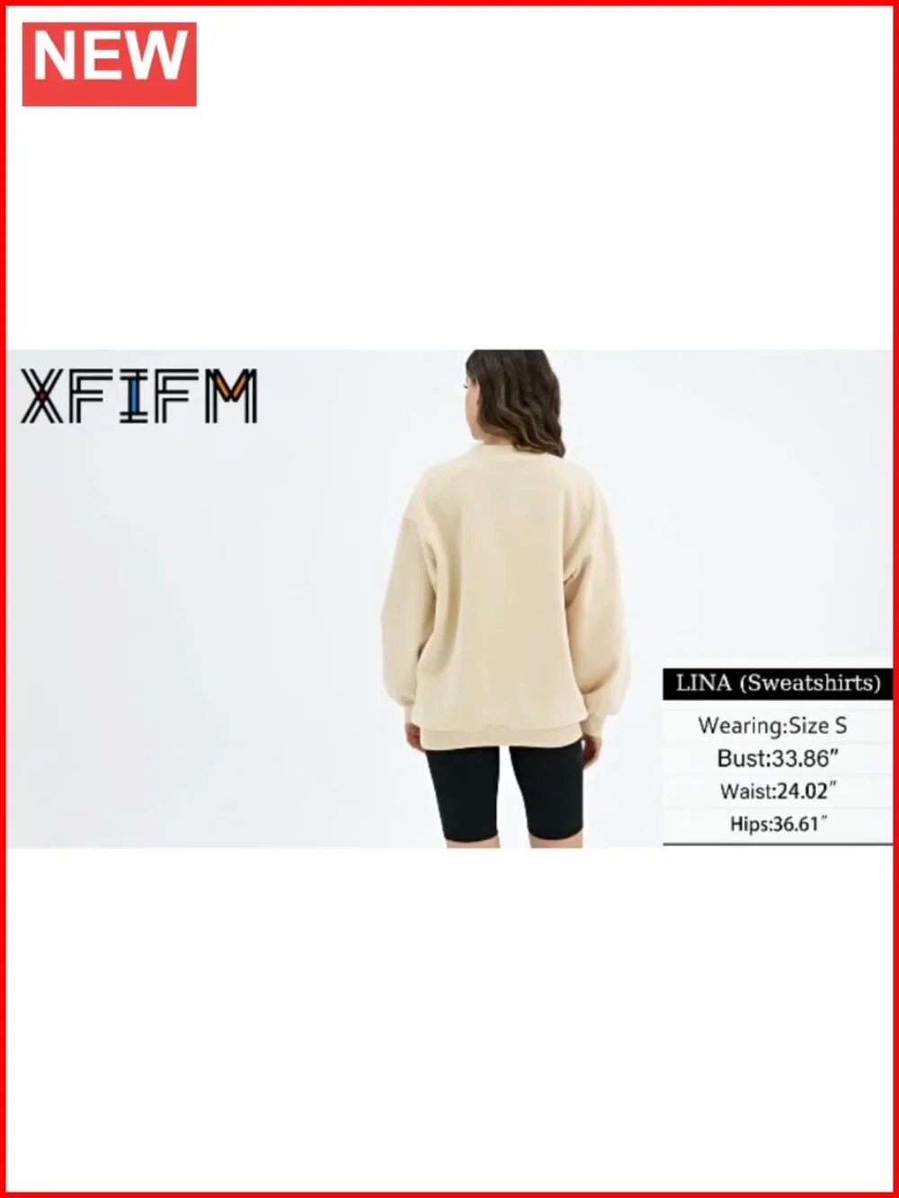 Oversized Crewneck Sweatshirt 2 Pack Cotton Polyester Pullover Long Sleeve